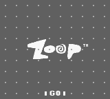 Zoop title screen for GameBoy